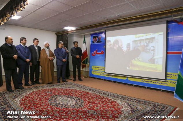آیین افتتاح پروژه های شرکت گاز استان آذربایجان شرقی در شهرستان اهر