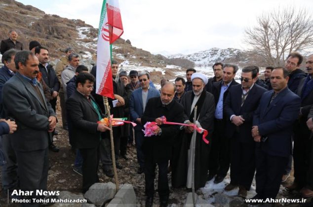 آیین افتتاح پروژه کانال آبیاری عمومی روستای قلعه شامی