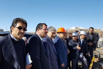 بازدید جمعی از اعضای کمیسیون صنایع و معادن مجلس از معدن مس سونگون