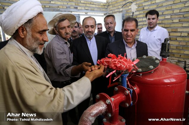افتتاح پروژه آبیاری تحت‌فشار روستای نقاره کوب