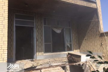 انفجار گاز منزل مسکونی با ۲ مجروح در اهر + تصاویر