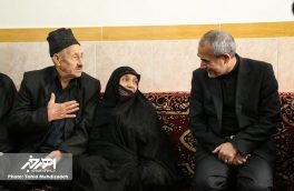 دیدار استاندار آذربایجان شرقی با خانواده شهید عابدی در اهر
