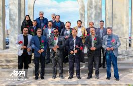 مراسم غبار روبی و عطر افشانی مزار شهدای هنرمند به مناسبت هفته هنر انقلاب اسلامی