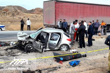 تصادف خونین در جاده اهر – تبریز با ۷ کشته و مصدوم + تصاویر اختصاصی