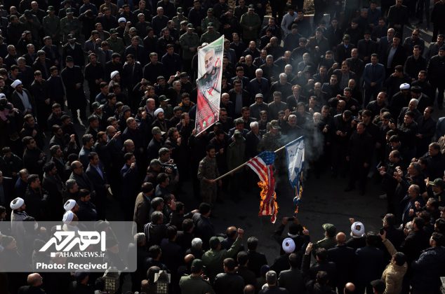 حضور پرشور مردم اهر در راهپیمایی محکومیت ترور سردار اسلام و انقلاب، شهید حاج قاسم سلیمانی