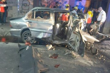 سانحه رانندگی در تبریز، دو کشته و سه مصدوم برجای گذاشت