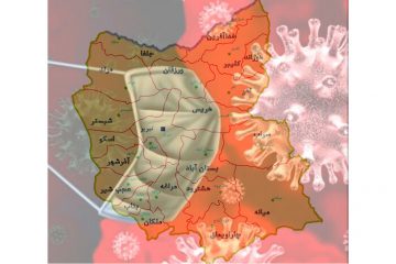 آخرین وضعیت رنگ‌ بندی شهرستان‌ های آذربایجان شرقی
