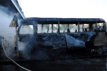 انفجار اتوبوس مسافربری در استان بابل عراق/ هویت و ملیت جانباختگان هنوز معلوم نیست