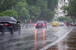 تداوم بارش باران در نواحی شرقی آذربایجان‌ شرقی